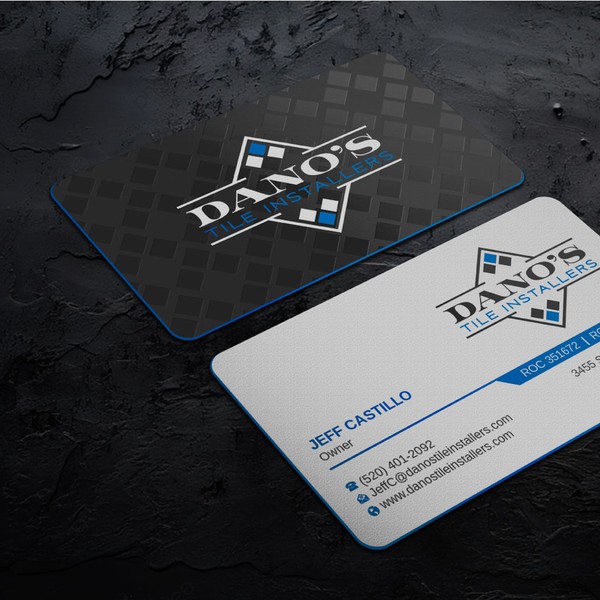 Diseño de LAXMI DESIGNHUB titulado "Design a catchy, classy, modern business card for our tile installation company."