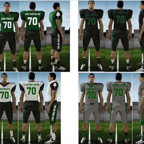 Design dartmouth college's future football uniforms