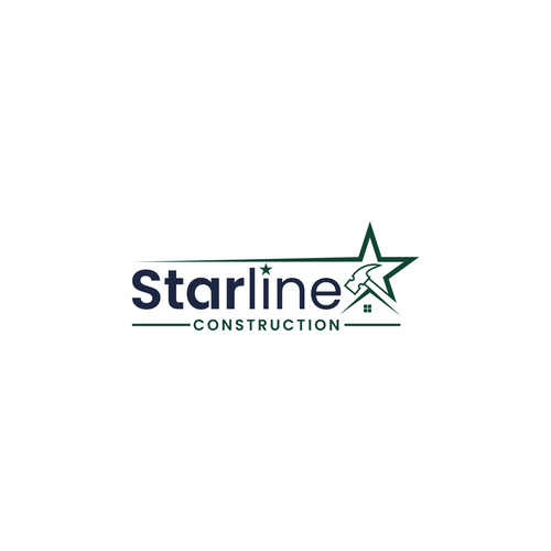 Starline Construction Logo Design by amarta_art®