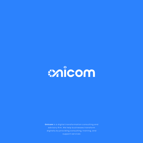 Create a modern, elegant, and professional logo for Onicom Design by InstInct®