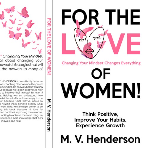 Creative book cover for the ultimate self help guide for women! Design by LSDdesign