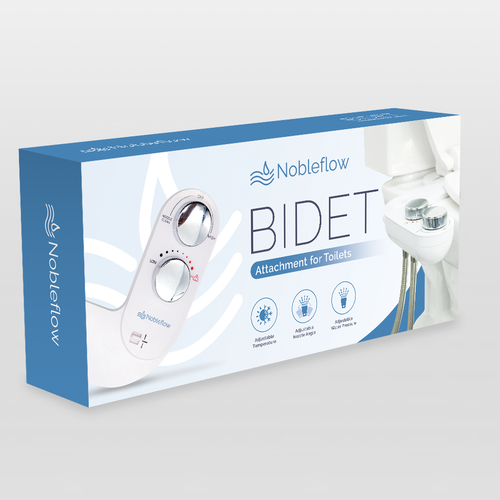 Design the packaging (box) for a new bidet attachment for toilets Design von Rose ❋