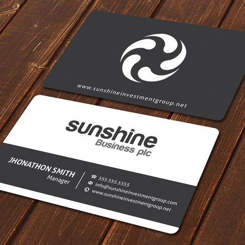 Sunshine | Business card contest