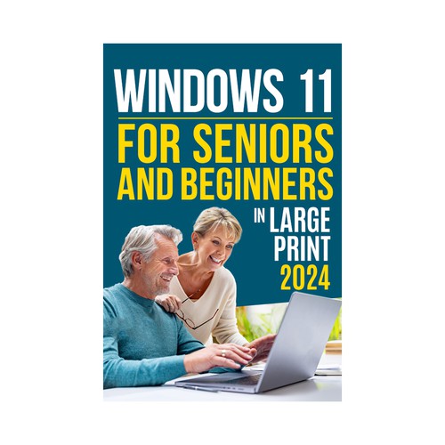 Windows 11 guide in large print Design by digital.ian
