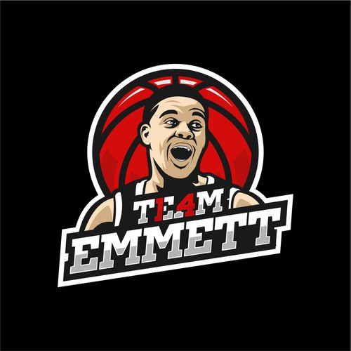 Basketball Logo for Team Emmett - Your Winning Logo Featured on Major Sports Network Design por HandriSid