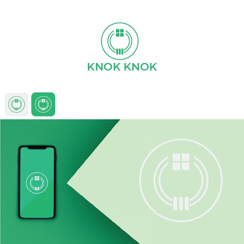 New Social Property Search App Logo NEEDED! Knok Knok Design by MKDESIGN1213