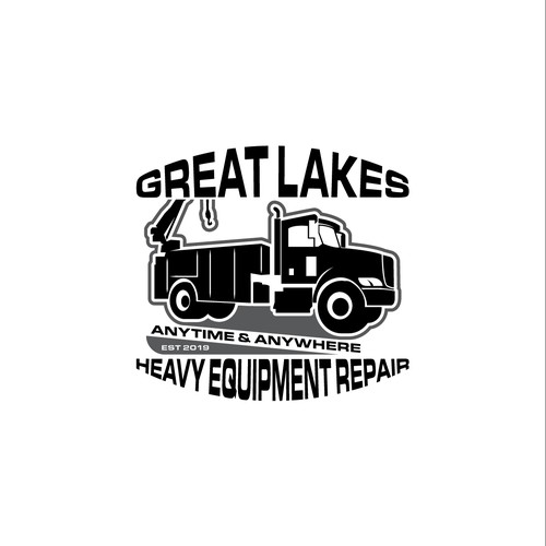 Creative design for heavy equipment repair in the state of Michigan Design by Young Creations