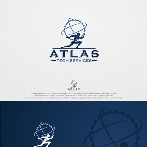 Guaranteed-  Create a logo and branding concept for Atlas Tech Services Design by DedovArt