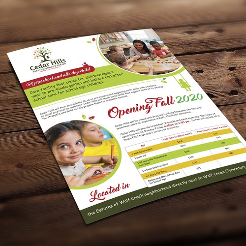 Preschool Flyer Design por Logicainfo ♥