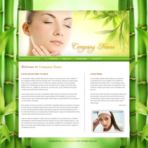 1-3 Page Website Template Design von Bamboo