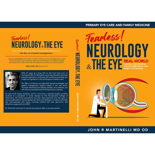 Medical Cover about Neurology & The Eye/Vision in a bold yet engaging style for a new educational series for physicians. Design by Aaniyah.ahmed