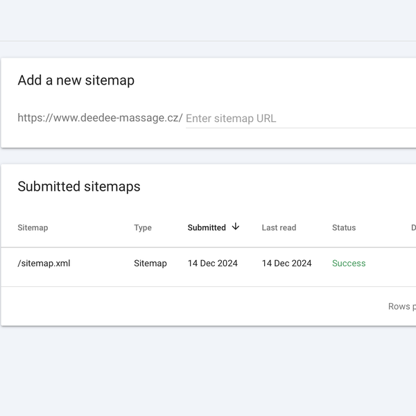 Optimisation of Dee Dee Massage Prague