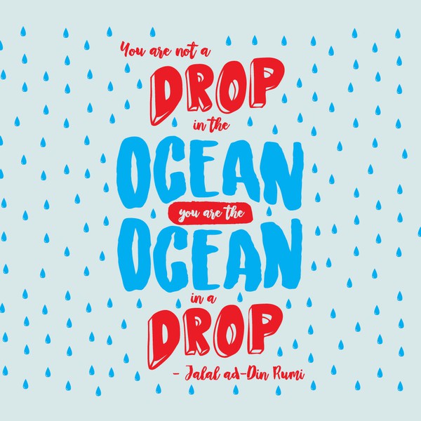 Illustrated Rumi Quote