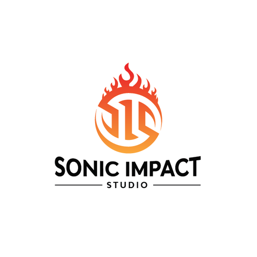 "Looking for a explosive logo that will make a Sonic Impact for a Recording Studio!" Design by Wind Leon