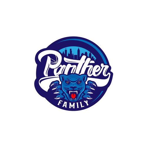 Basketball Logo for Team 'Panther Family' - Your Winning Logo Featured on Major Sports Network Diseño de TR photografix