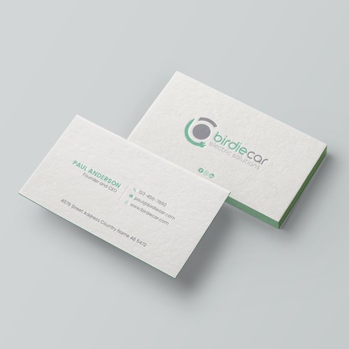 business card for company called birdie Design by Brandmaker artist