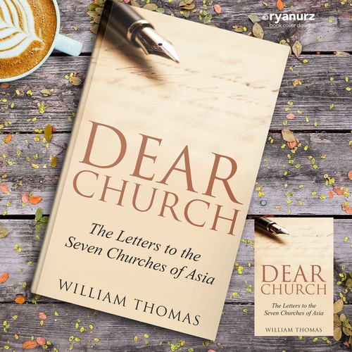 Design a book cover for a Christian Bible Study, "Dear Church: The Letters to the Seven Churches Design by ryanurz