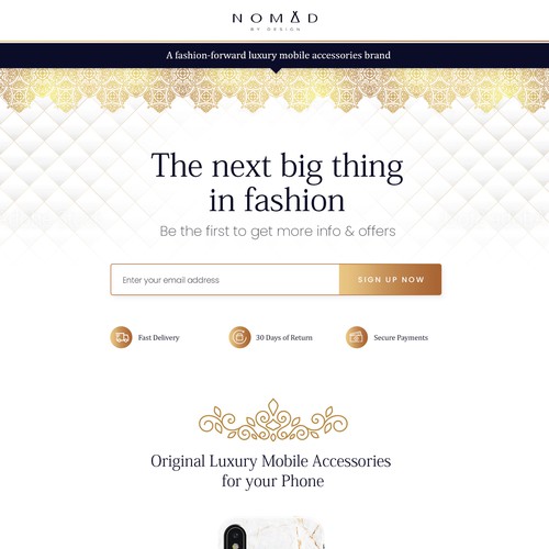 Landing page design contest entry by Neef