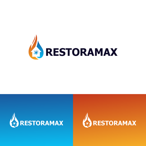 Restoration Company Branding. Design by NyredGraphic