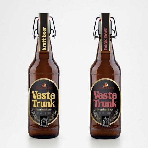 A beer label as symbol of the city of Coburg (Germany) / Wahrzeichen für Coburg! Design by neoflexdesign