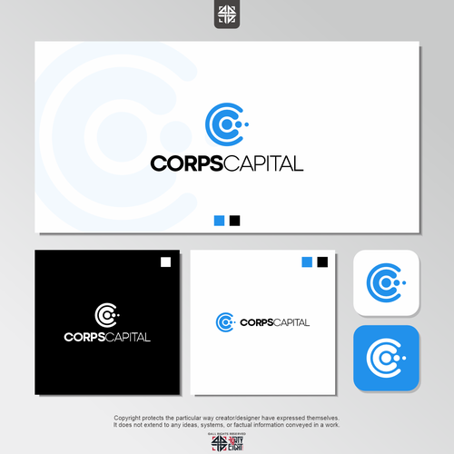 Logo for investment capital firm specializing in infrastructure and energy Design by fortyeight.studio™