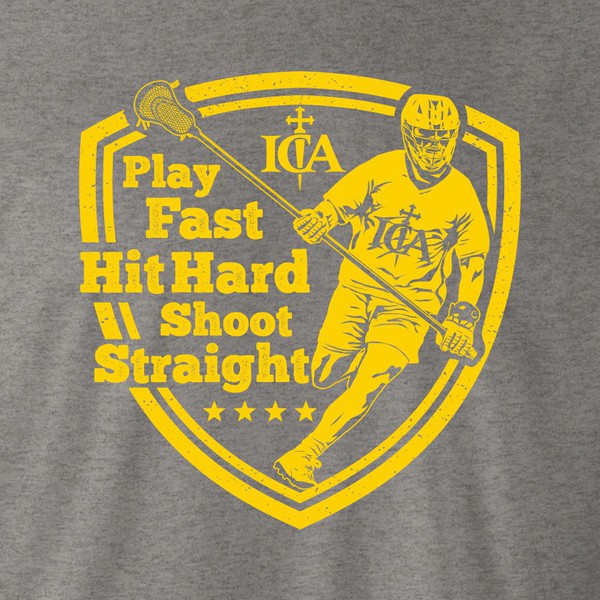 Energetic Lacrosse T-shirt Design
