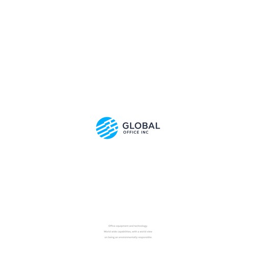 Design a powerful logo for an office equipment company that has global capabilities. Design by pleesiyo