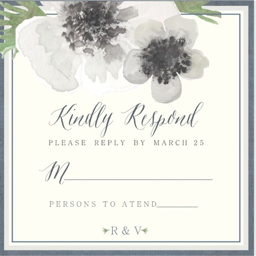 Create a modern, unique, and trend-forward wedding invitation. Design by AnaLogo