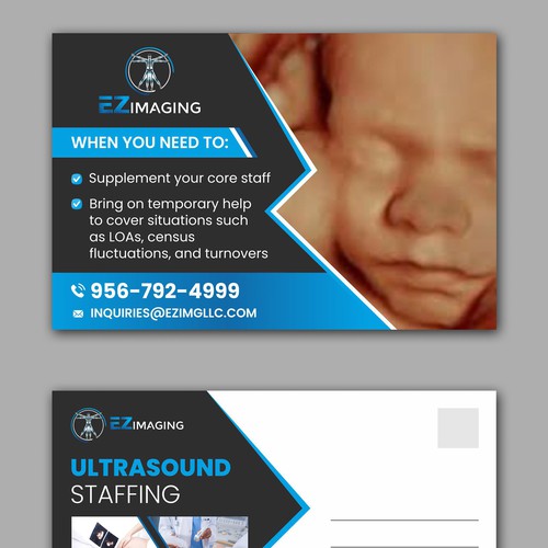 ULTRASOUND STAFFING CARD/FLYER Design by DezinDragonz