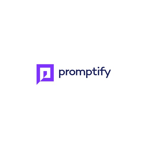 Modern, Simple and Sleek Logo for Promptify.com Design by TheDaydreamerStd