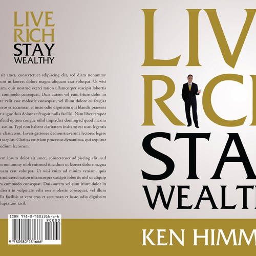 book or magazine cover for Live Rich Stay Wealthy Diseño de line14