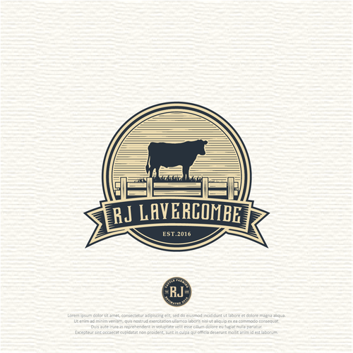 ARIAL studiosさんのCattle Farming Logoデザイン