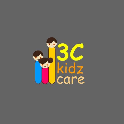 Create a modern yet bright, happy and fun logo for 3C Kidz Care Design by thirukumarbfa