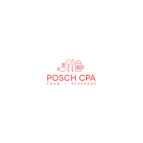 Modern Minimalistic Logo Needed For Food Beverage Accounting