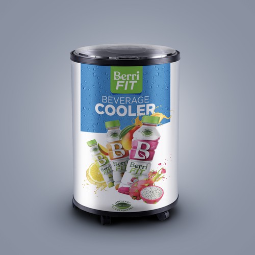 Branded Beverage Cooler Design by sougatacreative