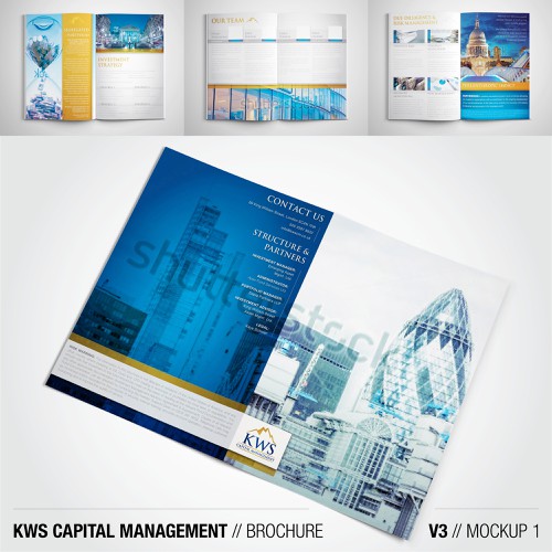 Design a high end marketing brochure for a start up fund Design by MorganEscott