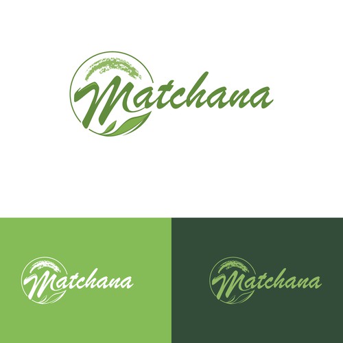 Looking for a Standout Brand Starter Pack to Attract Premium Matcha Enthusiasts for 'Matchana' Design by Tanny Dew ❤︎