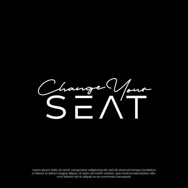 Design by Imran Haroon titled "Change Your Seat Logo"