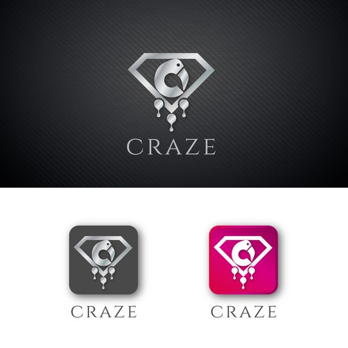 Sophisticated, luxury, edgy social shopping app icon/logo Design by imFlow☀️