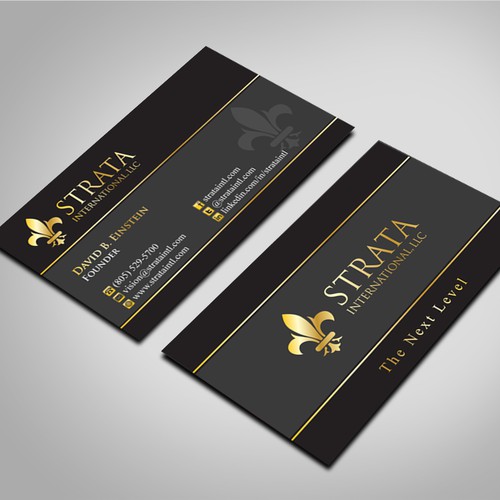 1st Project - Strata International, LLC - New Business Card Diseño de Umair Baloch