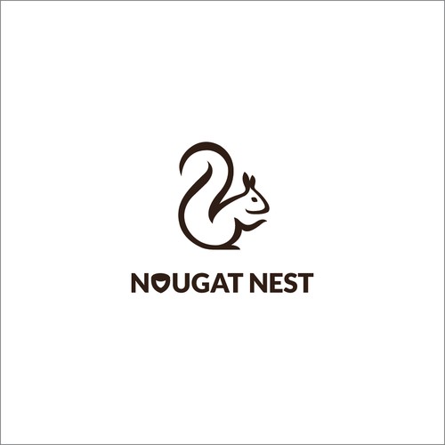 Simple yet elegant Squirrel design Diseño de Greycell design