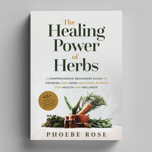 We Need a Classy, Modern, and Professional Book Cover on Medicinal Herbs Design by Tiago Pereira