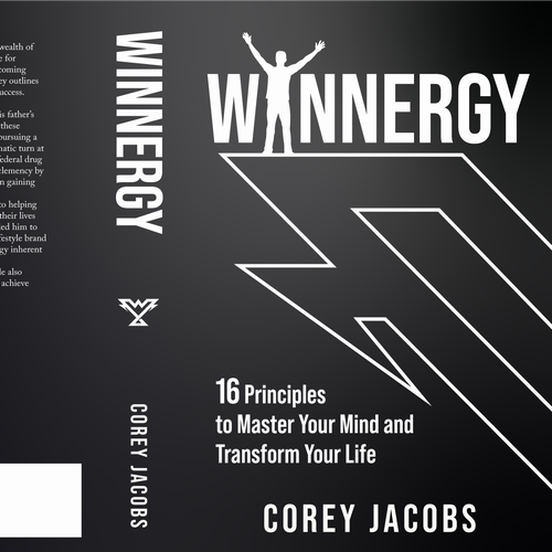 Design a sleek book cover for a man who wants to transform your mind and life! Design by Hisna