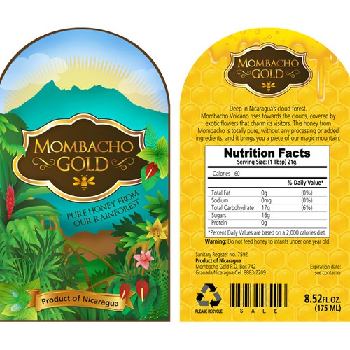 product packaging for Mombacho Gold Ontwerp door Detisa