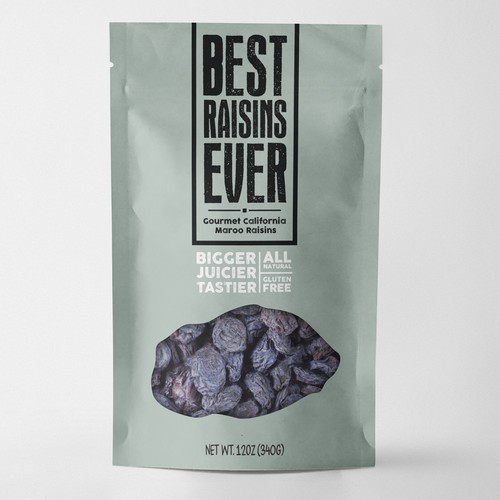 Best Raisins Ever - package design for PREMIUM raisins Design by EM180