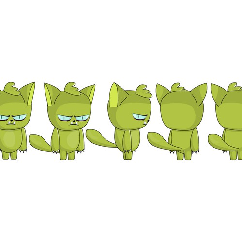 2D Cat Character Design for game Design by SIBSᵃʳᵗ