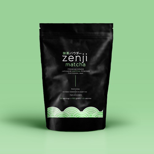 Japanese Matcha Product Needs Label - *GUARANTEED & BLIND* Design by GREYYCLOUD