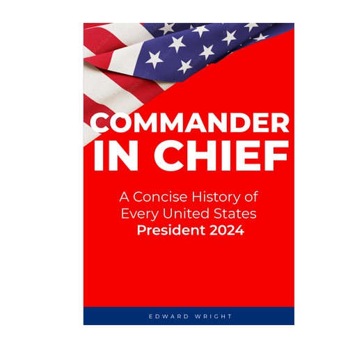 Regal book cover design for a presidential history book. Design by slidoaspire