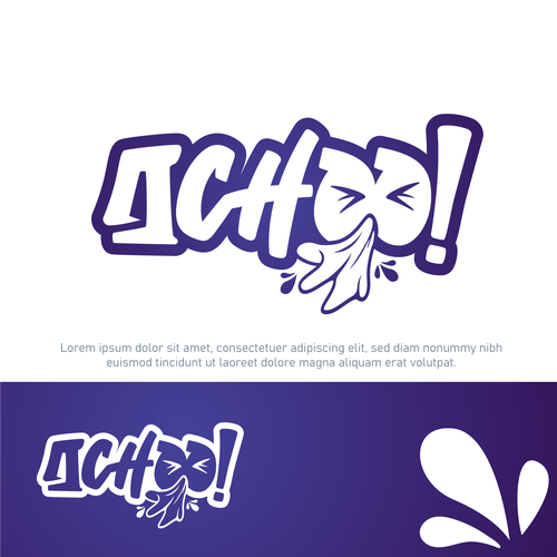 Unleash Your Creativity: Design a Street Art-Inspired Logo for Achoo! Tissues. Design by Dynamic Designs Pk