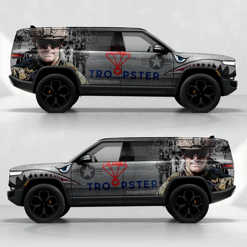 Vehicle Wrap for Military Nonprofit Design by ssrihayak